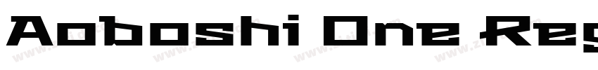 Aoboshi One Regular字体转换